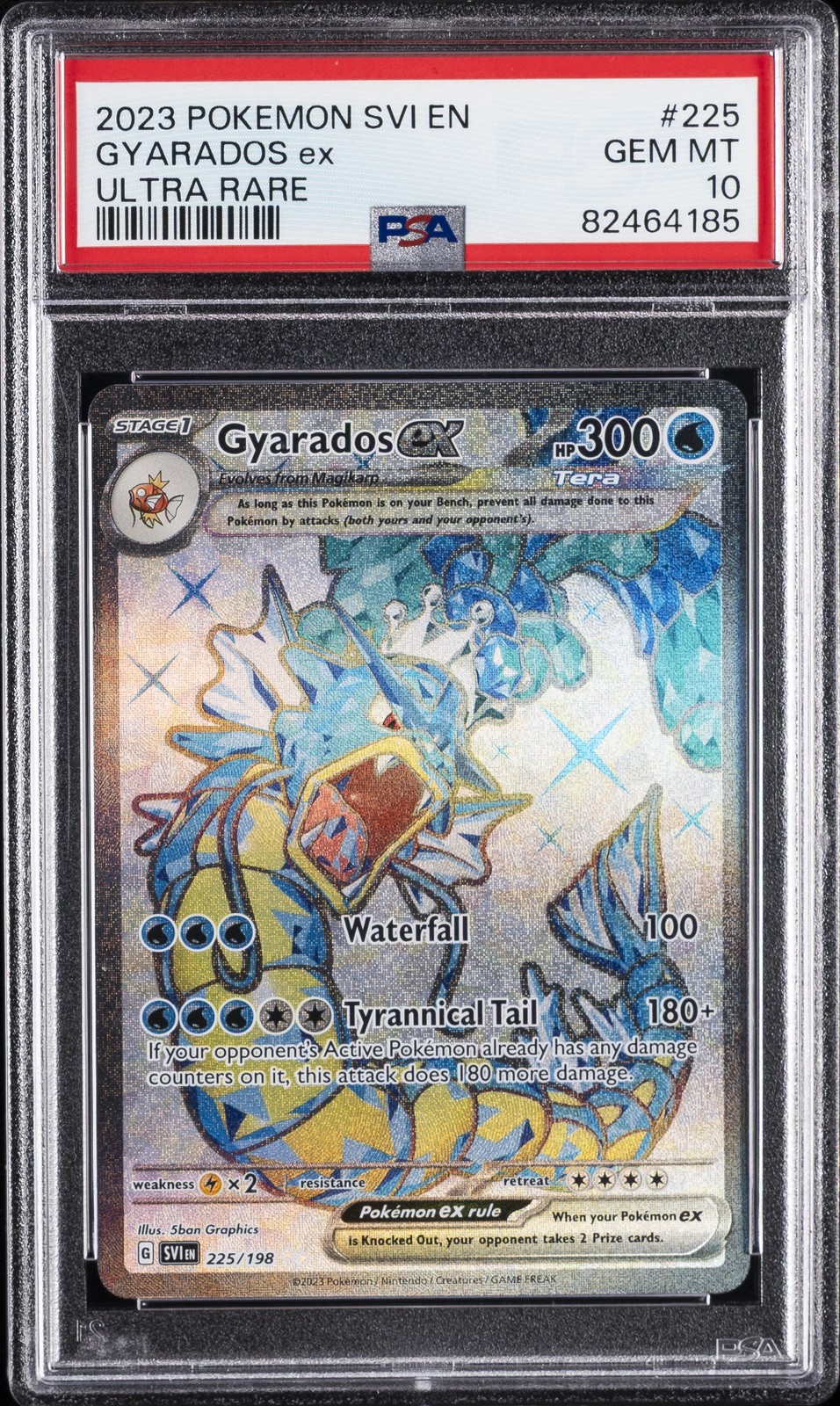2023 POKEMON SVI EN-SCARLET & VIOLET ULTRA RARE #225 GYARADOS EX PSA 10