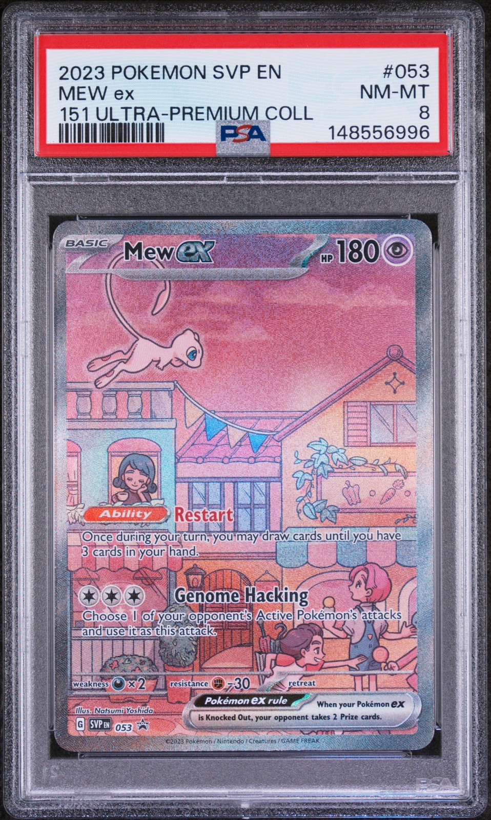 2023 POKEMON SVP EN-SV BLACK STAR PROMO 151 ULTRA-PREM COLL #053 MEW EX PSA 8