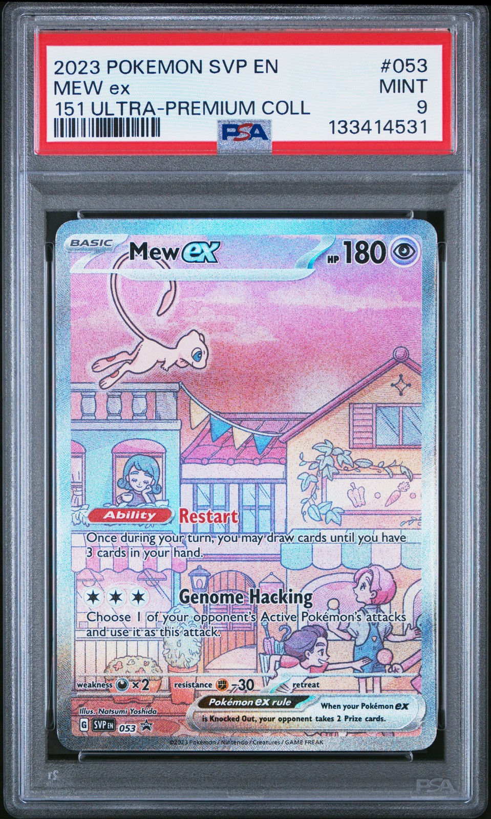 2023 POKEMON SVP EN-SV BLACK STAR PROMO 151 ULTRA-PREM COLL #053 MEW EX PSA 9