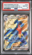 2025 POKEMON SVP EN-SV BLACK STAR PROMO #204 CYNTHIA'S GARCHOMP EX PSA 10 - Image 2