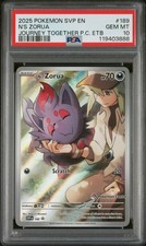 2025 POKEMON SVP EN-SV BLACK STAR PROMO #189 N'S ZORUA PSA 10 - Image 2