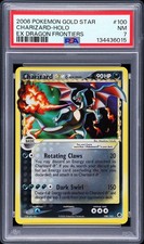 2006 POKEMON EX DRAGON FRONTIERS GOLD STAR #100 CHARIZARD-HOLO PSA 7 - Image 2