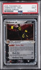 2005 POKEMON EX UNSEEN FORCES #112 UMBREON EX-HOLO PSA 9 - Image 2