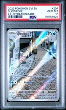2023 POKEMON SVI EN-SCARLET & VIOLET ILLUSTRATION RARE #204 SLOWPOKE PSA 10 - Image 2