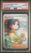 2023 POKEMON PAR EN-PARADOX RIFT SPECIAL ILLUSTRATION RARE PARASOL LADY PSA 10 - Image 2