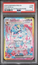2025 POKEMON PRE EN-PRISMATIC EVOLUTIONS #156 SYLVEON EX PSA 9 - Image 2