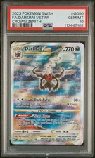 2023 POKEMON SWORD & SHIELD CROWN ZENITH #GG50 FULL ART/DARKRAI VSTAR PSA 10 - Image 2