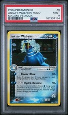 2004 POKEMON EX TEAM MAGMA VS TEAM AQUA #6 TEAM AQUA'S WALREIN-HOLO PSA 9 - Image 2