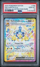 2024 POKEMON SCR EN-STELLAR CROWN SPECIAL ILLUSTRATION RARE GALVANTULA EX PSA 10 - Image 2