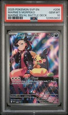 2025 POKEMON SVP EN-SV BLACK STAR PROMO #206 MARNIE'S MORPEKO PSA 10 - Image 2