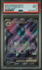 2025 POKEMON DRI EN-DESTINED RIVALS ULTRA RARE TEAM ROCKET'S NIDOKING EX PSA 9 - Image 2