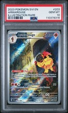 2023 POKEMON SVI EN-SCARLET & VIOLET ILLUSTRATION RARE #203 ARMAROUGE PSA 10 - Image 2