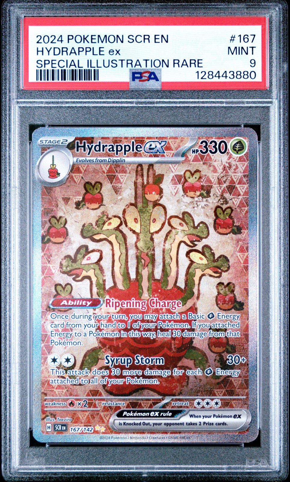 2024 POKEMON SCR EN-STELLAR CROWN SPECIAL ILLUSTRATION RARE HYDRAPPLE EX PSA 9