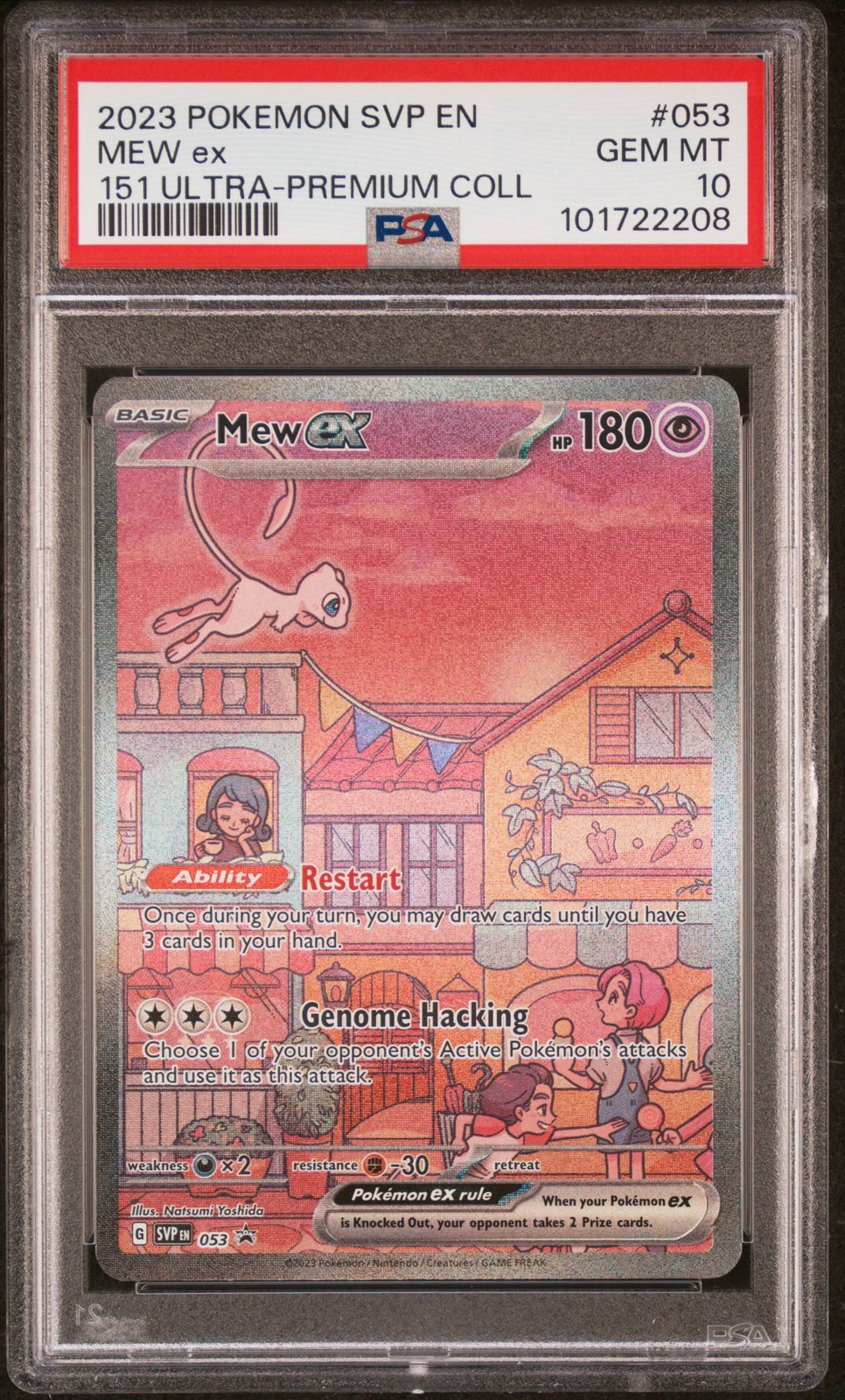 2023 POKEMON SVP EN-SV BLACK STAR PROMO 151 ULTRA-PREM COLL #053 MEW EX PSA 10