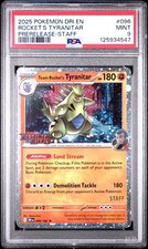2025 POKEMON DRI EN-DESTINED RIVALS #096 TEAM ROCKET'S TYRANITAR PSA 9 - Image 2