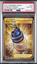 2021 POKEMON SWORD & SHIELD EVOLVING SKIES SECRET FULL ART/BOOST SHAKE PSA 10 - Image 2