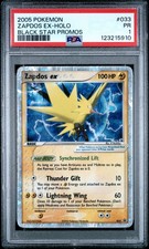 2005 POKEMON BLACK STAR PROMOS #033 ZAPDOS EX-HOLO PSA 1 - Image 2