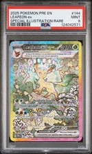 2025 POKEMON PRE EN-PRISMATIC EVOLUTIONS #144 LEAFEON EX PSA 9 - Image 2