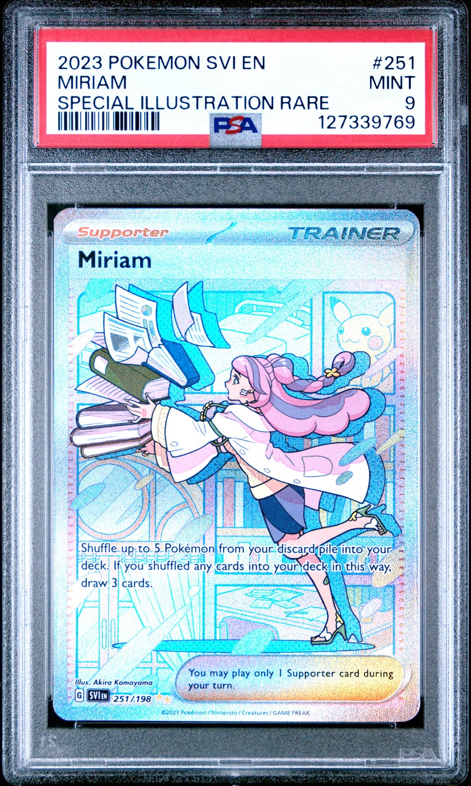 2023 POKEMON SVI EN-SCARLET & VIOLET SPECIAL ILLUSTRATION RARE #251 MIRIAM PSA 9