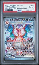 2023 POKEMON OBF EN-OBSIDIAN FLAMES SPECIAL ILLUSTRATION RARE CHARIZARD EX PSA 8 - Image 2