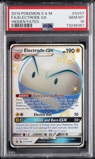 2019 POKEMON SUN & MOON HIDDEN FATES #SV57 FULL ART/ELECTRODE GX PSA 10 - Image 2