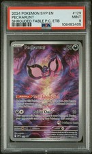 2024 POKEMON SHROUDED FABLE POKEMON CENTER ETB PROMO #129 PECHARUNT PSA 9 - Image 2