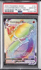 2020 POKEMON SWORD & SHIELD DARKNESS ABLAZE FULL ART/CENTISKORCH VMAX PSA 10 - Image 2