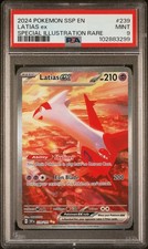 2024 POKEMON SSP EN-SURGING SPARKS SPECIAL ILLUSTRATION RARE LATIAS EX PSA 9 - Image 2