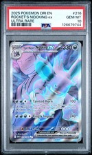 2025 POKEMON DRI EN-DESTINED RIVALS ULTRA RARE TEAM ROCKET'S NIDOKING EX PSA 10 - Image 2