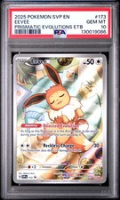 2025 POKEMON SVP EN-SV BLACK STAR PROMO #173 EEVEE PSA 10 - Image 2