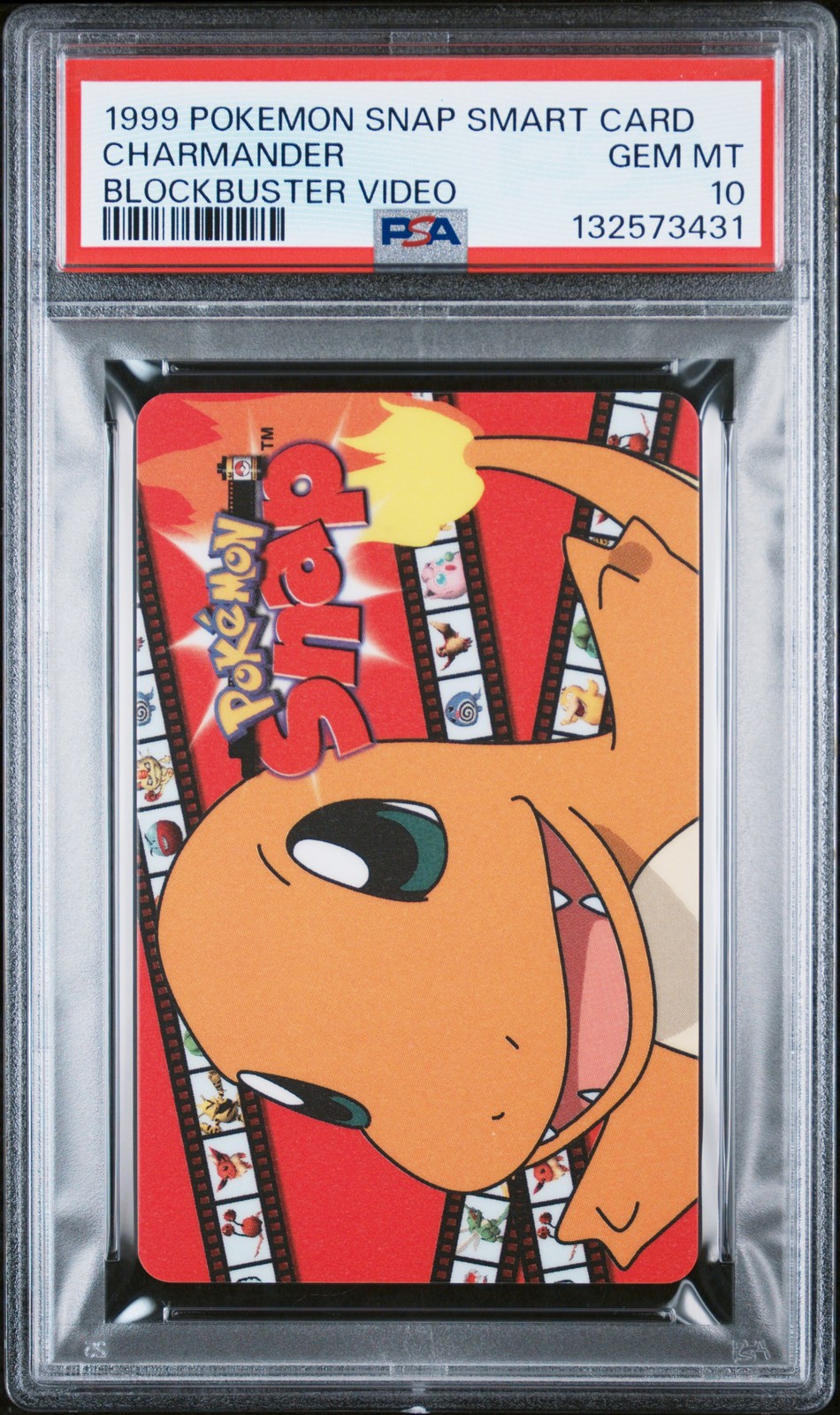 1999 GEMPLUS NINTENDO POKEMON SNAP SMART CARDS CHARMANDER PSA 10 - Image 1