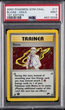 2000 POKEMON GYM CHALLENGE 1ST ED #17 BLAINE-HOLO PSA 9 - Image 2