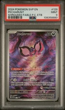 2024 POKEMON SHROUDED FABLE POKEMON CENTER ETB PROMO #129 PECHARUNT PSA 9 - Image 2
