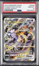 2023 POKEMON SWORD & SHIELD CROWN ZENITH #GG44 FULL ART/MEWTWO VSTAR PSA 10 - Image 2