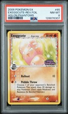 2006 POKEMON EX HOLON PHANTOMS #65 EXEGGCUTE-REVERSE FOIL PSA 8 - Image 2