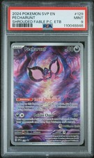 2024 POKEMON SHROUDED FABLE POKEMON CENTER ETB PROMO #129 PECHARUNT PSA 9 - Image 2