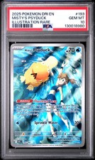 2025 POKEMON DRI EN-DESTINED RIVALS ILLUSTRATION RARE MISTY'S PSYDUCK PSA 10 - Image 2