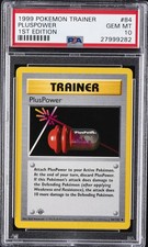 1999 POKEMON GAME 1ST ED #84 PLUSPOWER PSA 10 - Image 2