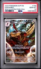 2024 POKEMON SVP EN-SV BLACK STAR PROMO #130 KINGAMBIT PSA 10 - Image 2