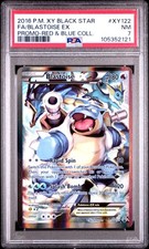 2016 POKEMON XY BLACK STAR PROMO RED & BLUE COLL FULL ART/BLASTOISE EX PSA 7 - Image 2