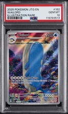 2025 POKEMON JTG EN-JOURNEY TOGETHER ILLUSTRATION RARE #162 WAILORD PSA 10 - Image 2