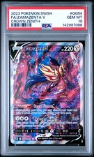 2023 POKEMON SWORD & SHIELD CROWN ZENITH #GG54 FULL ART/ZAMAZENTA V PSA 10 - Image 2