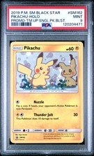 2019 POKEMON SM BLACK STAR PROMO TEAM UP SINGLE PACK BLISTERS PIKACHU-HOLO PSA 9 - Image 2
