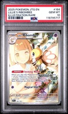 2025 POKEMON JTG EN-JOURNEY TOGETHER ILLUSTRATION RARE LILLIE'S RIBOMBEE PSA 10 - Image 2