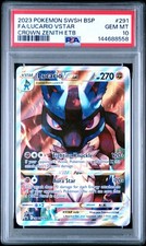 2023 POKEMON SWSH BLACK STAR PROMO #291 FULL ART/LUCARIO VSTAR PSA 10 - Image 2