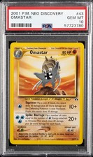 2001 POKEMON NEO DISCOVERY #43 OMASTAR PSA 10 - Image 2