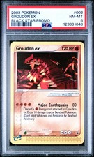 2003 POKEMON BLACK STAR PROMO #002 GROUDON EX PSA 8 - Image 2