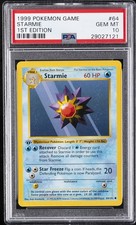 1999 POKEMON GAME 1ST ED #64 STARMIE PSA 10 - Image 2