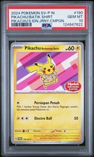 2024 POKEMON INDONESIAN SV-P PROMO #190 PIKACHU IN BATIK SHIRT PSA 10 - Image 2