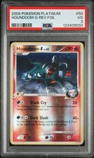 2009 POKEMON PLATINUM #50 HOUNDOOM G-REVERSE FOIL PSA 3 - Image 2